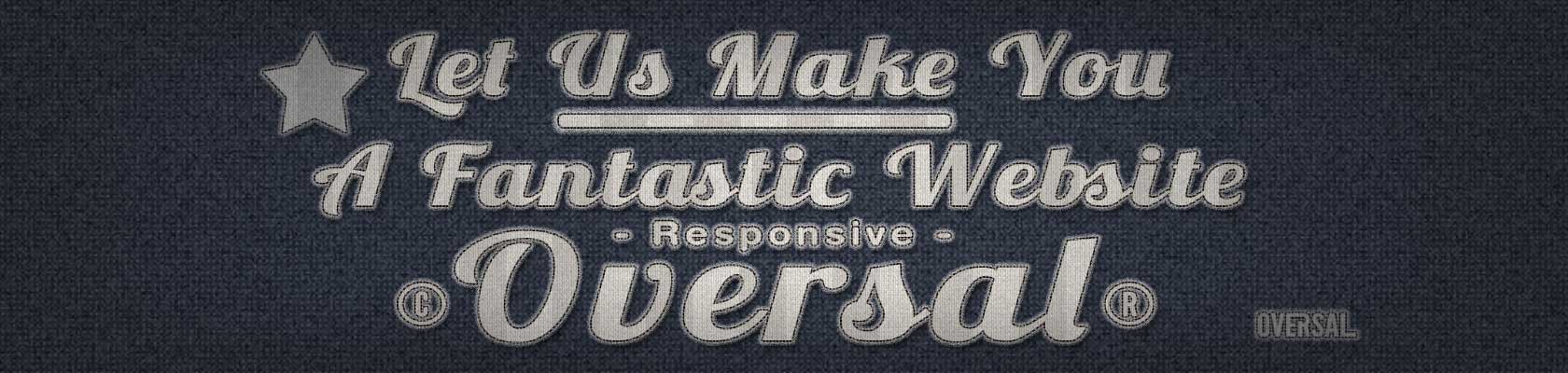 Typography made out of fabric let us make your website Oversal