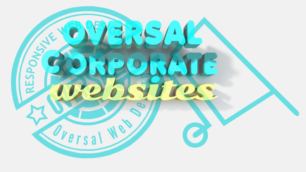 3D colourful text - Let us make your site - Oversal