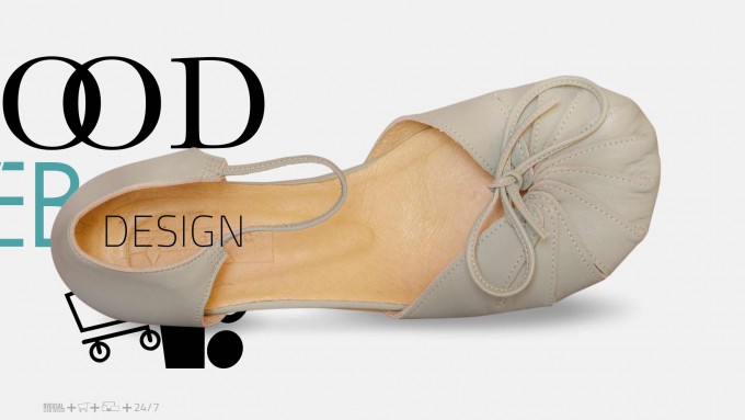 Light green pastel shoes, making good web design Oversal
