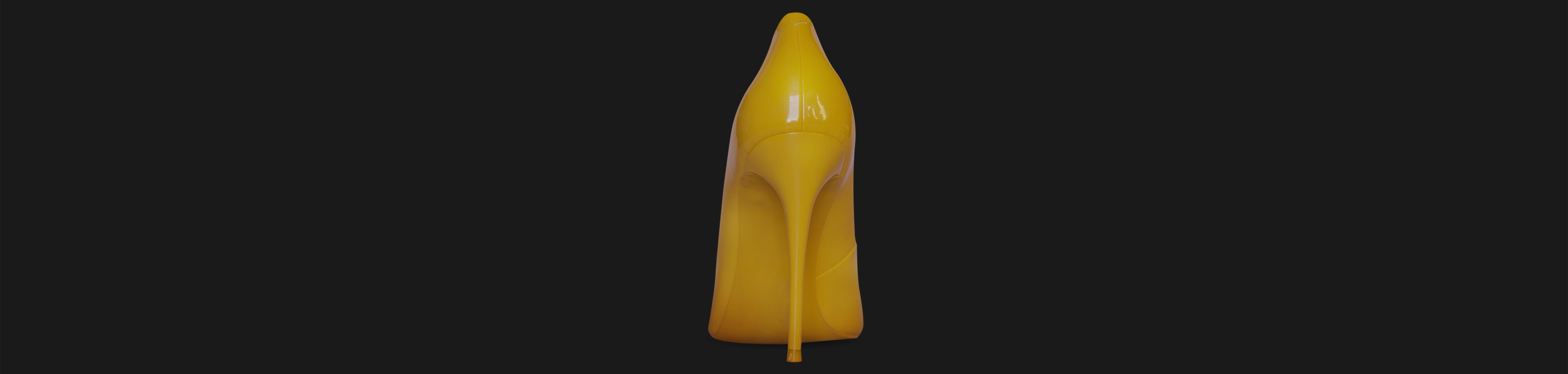 Sexy high heel yellow shoes Oversal